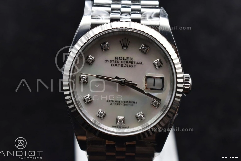 Bracelet Steel Diamonds Chic 126234 Edition Jubilee 904L VR 1:1 DateJust 570 on Clean 36 White Best MOP Dial 0322